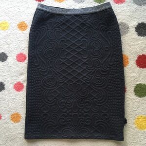 Anthropologie Cable Knit Pencil Skirt
